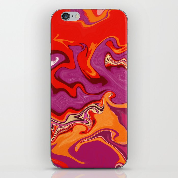 RED ABSTRACT BACKGROUND iPhone Skin