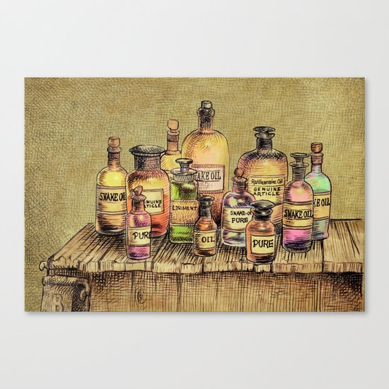 Snake Oil Canvas Print