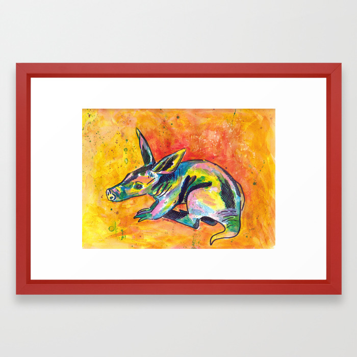 Earth Pig Aardvark Framed Art Print By Janinwise Society6