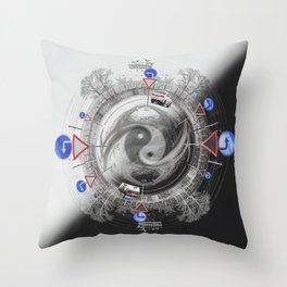 From darkness to the light and back again Throw Pillow