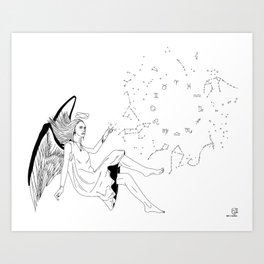 Zodiac Angel Art Print