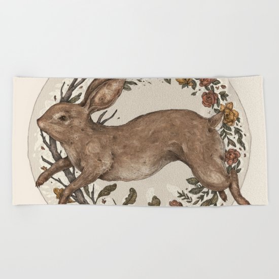 Rabbit Beach Towel
