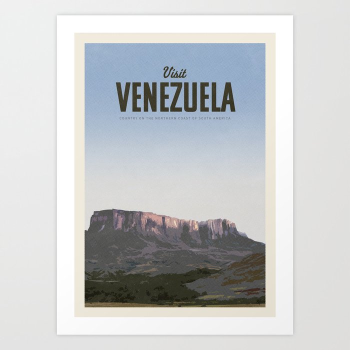 Visit Venezuela Art Print