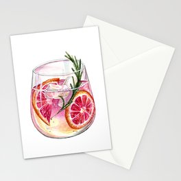Grapefruit Gin & Tonic Stationery Card
