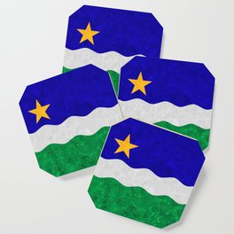 North Star Flag Minnesota State Banner Midwest Colors Symbol American Flags Coaster