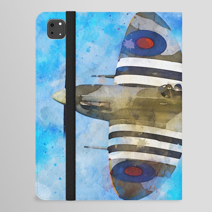 Supermarine Spitfire in flight iPad Folio Case