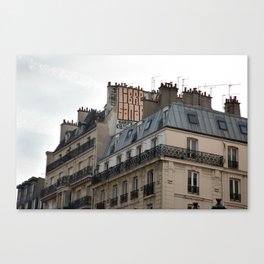 Paris Rooftop Canvas Print