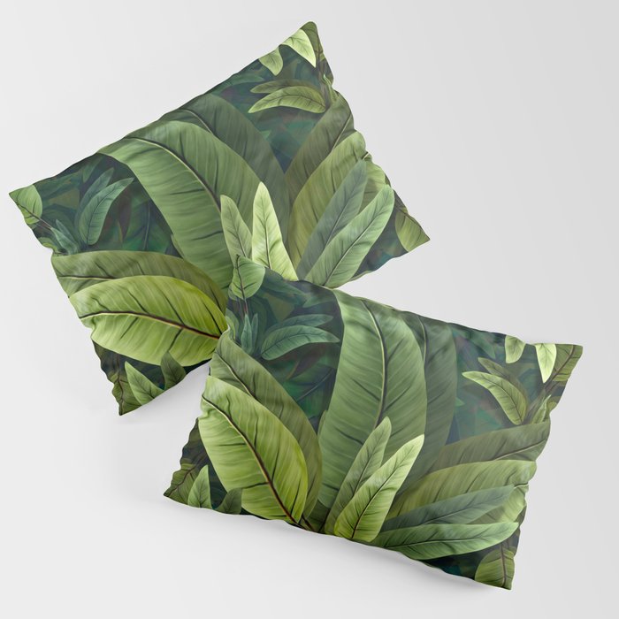 "Retro Tropical Tiki Fantasy 02" Pillow Sham