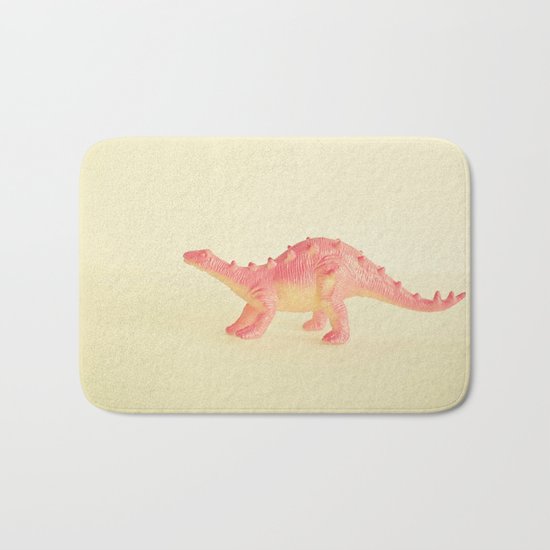 Pink Dinosaur Bath Mat