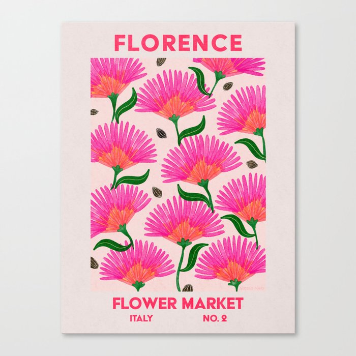 Retro Wall Art | Florence Flower Market | Matisse Print | Printable Canvas Print