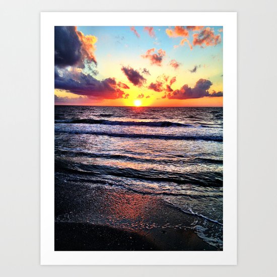 Sunset Beach Art Print