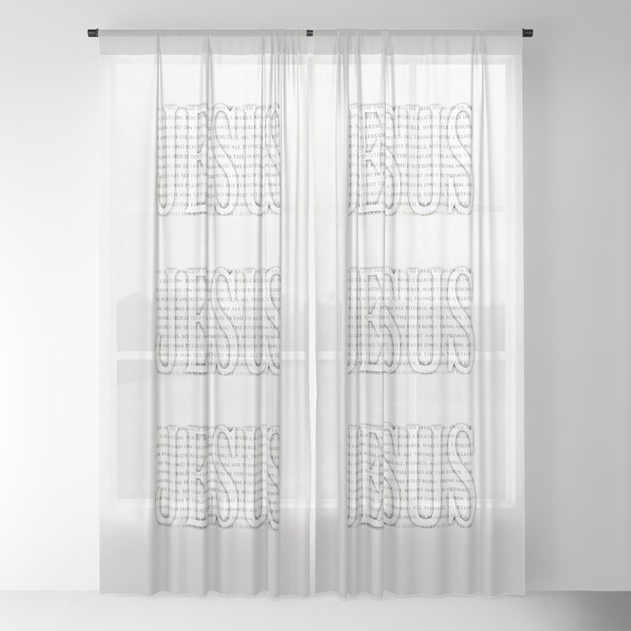 Image Of The Invisible Sheer Curtain By Petergross Society6