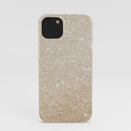 Gold Glitter Sparkle Shimmer Girly Glam Luxe iPhone Case