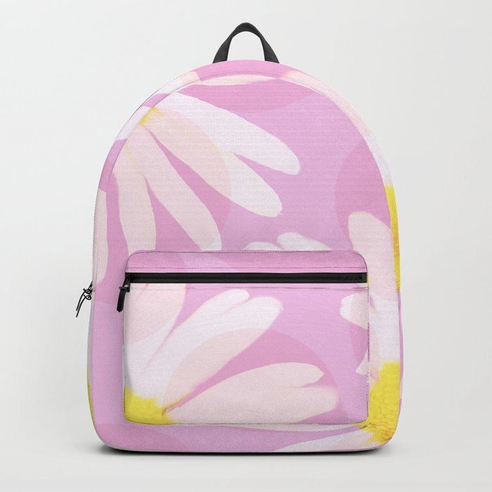 Flowers and dots on a pink background - lovely summery #decor #society6 #buyart Backpack