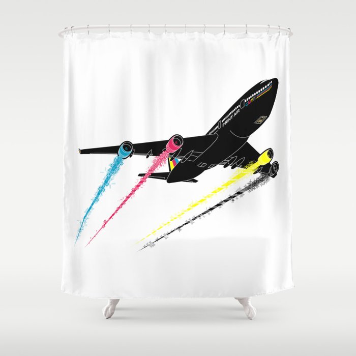 Ink Jet Shower Curtain