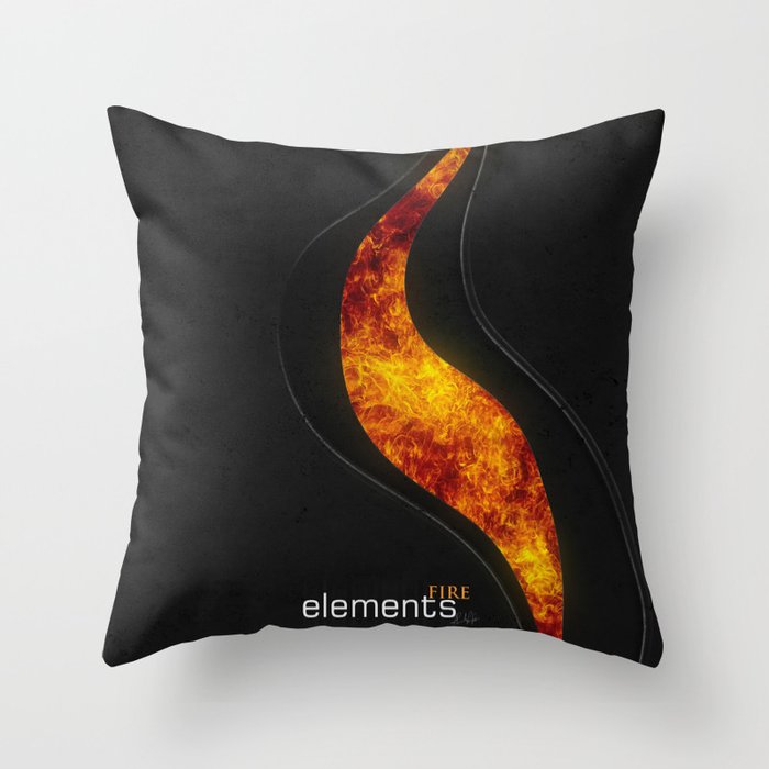 elements | fire Throw Pillow