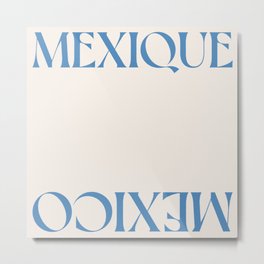 Mexico summer travel Print | Beach Holiday | Blue Mexique Metal Print | Beach, Tropical, Mexican, Vacation, Tulum, Travel, Blue, Mexico, Sea, Palm 