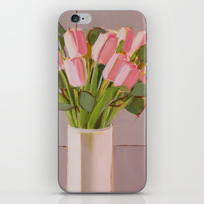 Pink Tulips iPhone Skin