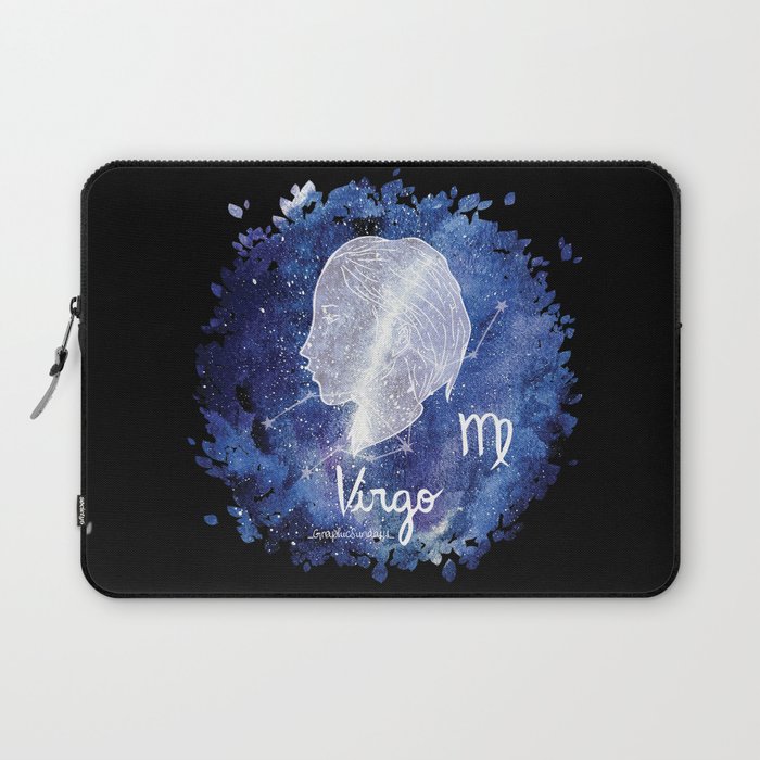 Virgo Zodiac sign in a nebula Laptop Sleeve