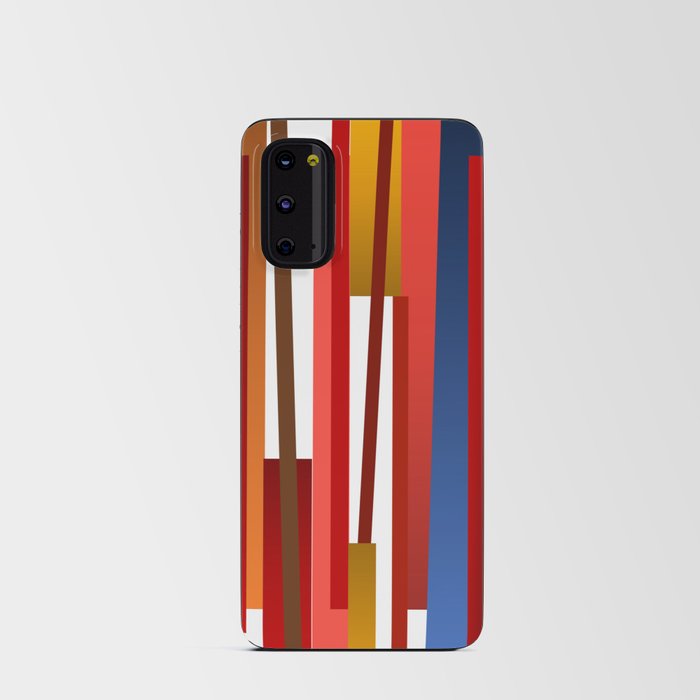 Lines | Red Android Card Case