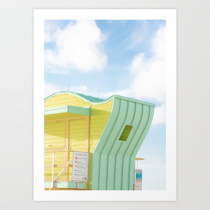 Miami Beach - Lifeguard tower 3 Art Print