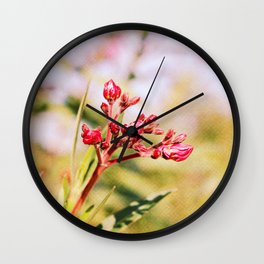 Oleander Wall Clock