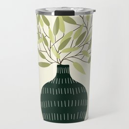 Vase no. 25 with Olive Branches  Travel Mug
