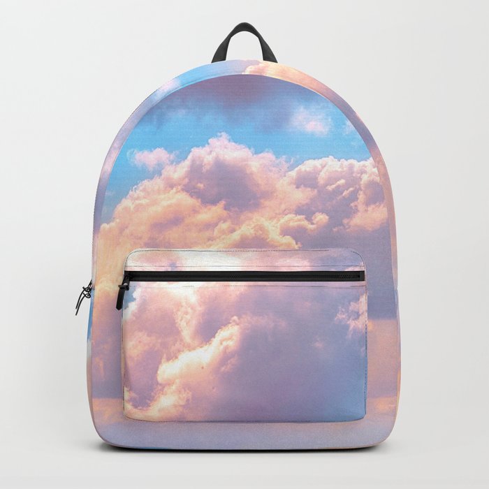 Baby blue pink backpack sale