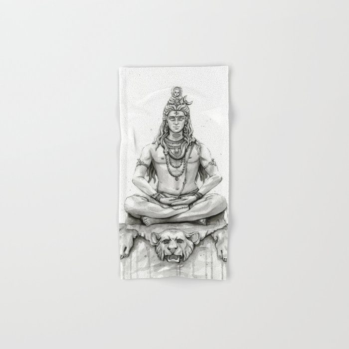 Lord Shiva Painting Shiva Art Meditation Shiva Portrait Hand