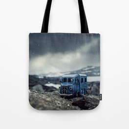 Little cars, Big Planet (Snow) Tote Bag