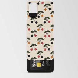 Vintage Cherry Pattern Retro Collection 2 Android Card Case