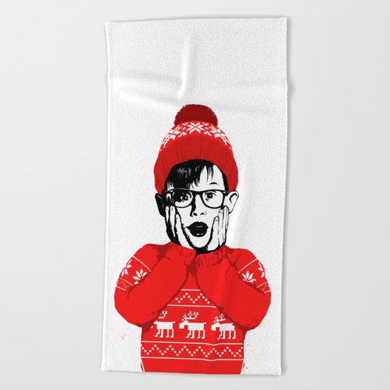 home alone Beach Towel