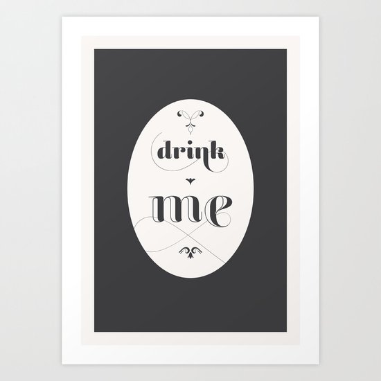 Drink Me Art Print