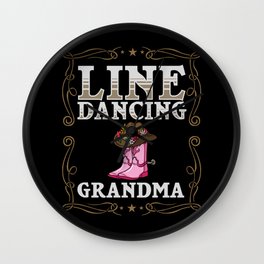 Line Dance Music Song Country Dancing Lessons Wall Clock