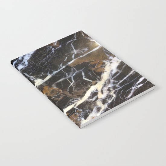 Stylish Polished Black Marble Notebook