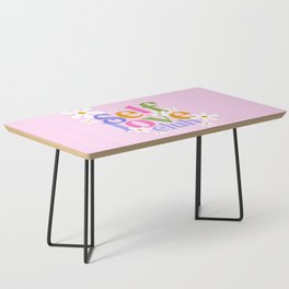 Self-Love Club with Daisies Coffee Table