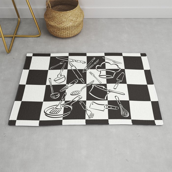 Checkerboard Kitchen Mat