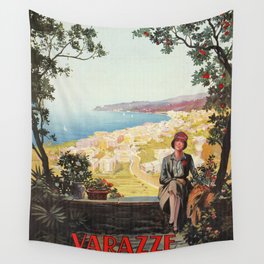 Varazze Italy 1920s Wall Tapestry