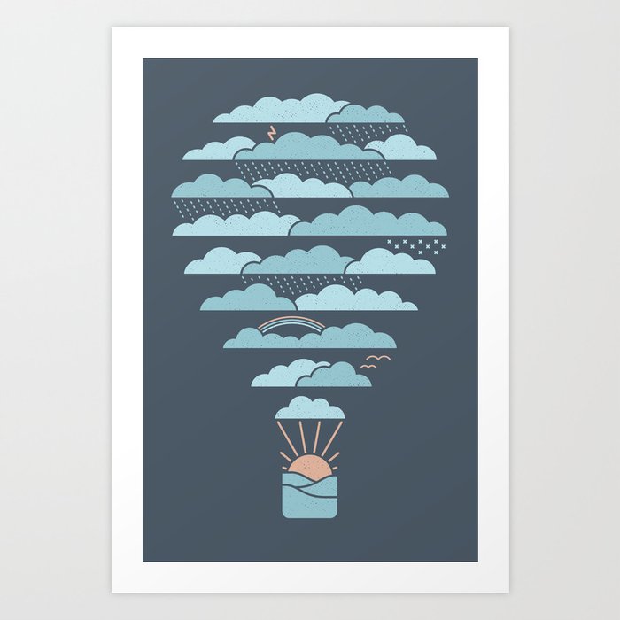 Weather Balloon Art Print