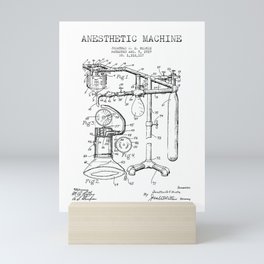 Vintage Anesthesia Gas Machine Mini Art Print