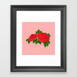 Red Roses Framed Art Print