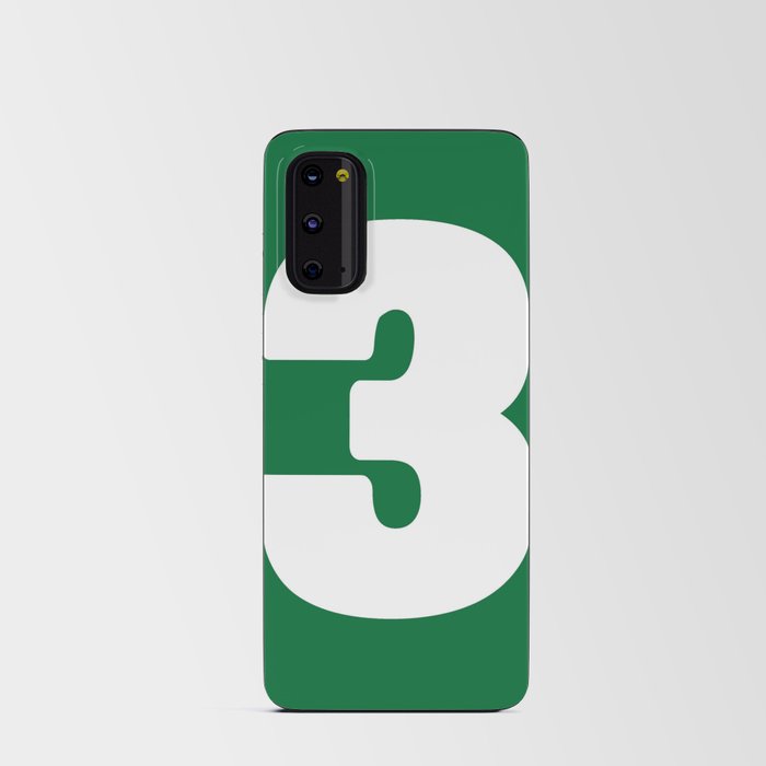 3 (White & Olive Number) Android Card Case