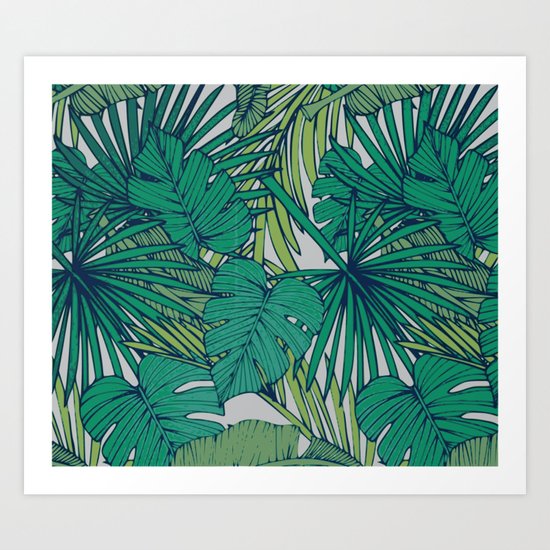 Palm veil Art Print