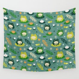 Society6 Lily Lake Retro Floral Pattern Curry by Anutu Studio Design on Rectangular Pillow 