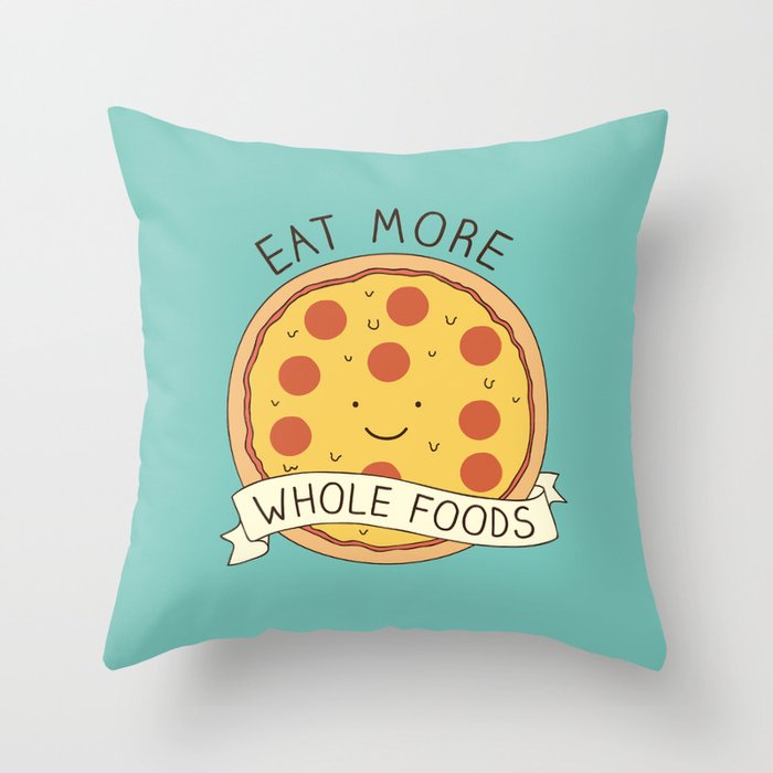 Whole Foods Throw Pillow By Milkyprint Society6
