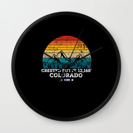 CRESTED BUTTE 12,168' Colorado Wall Clock