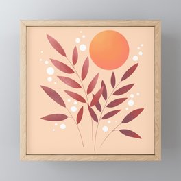Sunset Branches Framed Mini Art Print
