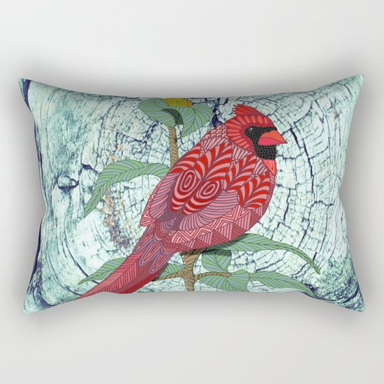 Virginia Cardinal Rectangular Pillow