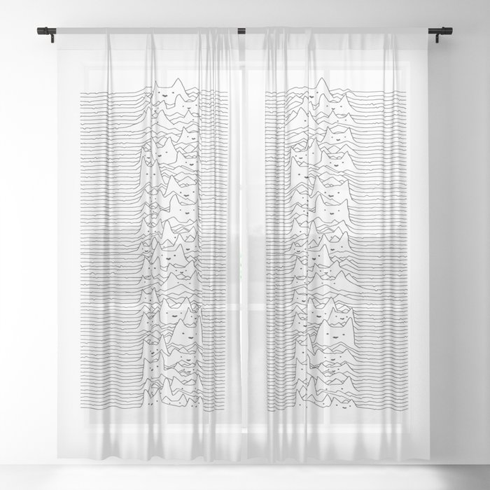 Furr Division White Sheer Curtain By Tobefonseca Society6