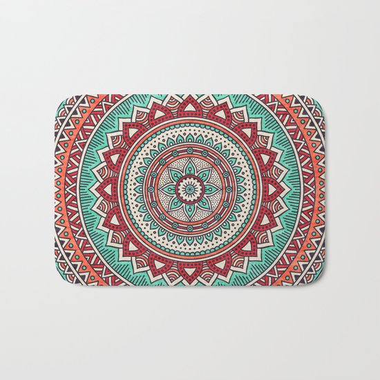 Hippie mandala 1 Bath Mat